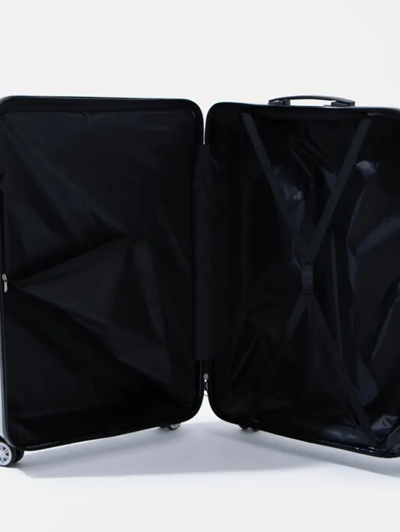 Чемодан большой 28", кодовый замок, цвет серебристый