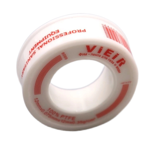 Фум лента (12м-12мм-0,075мм-0.35g/cm3)"ViEiR"VR8099