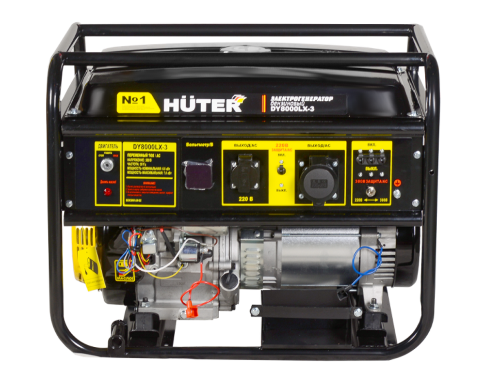 Портативный бензогенератор Huter DY8000LX-3