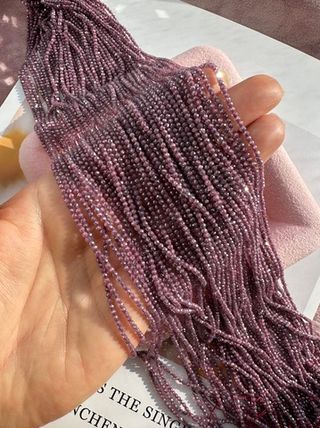 Фианиты 2,2мм, огранка (нить бусин)