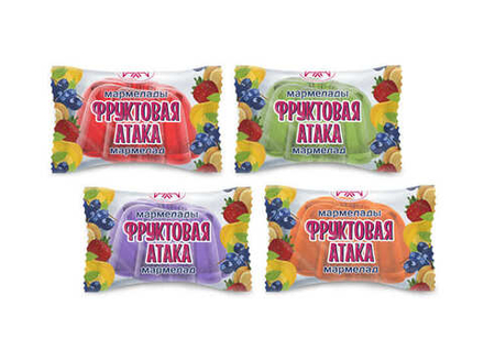 Мармелад "Фруктовая атака" Ассорти Рахат