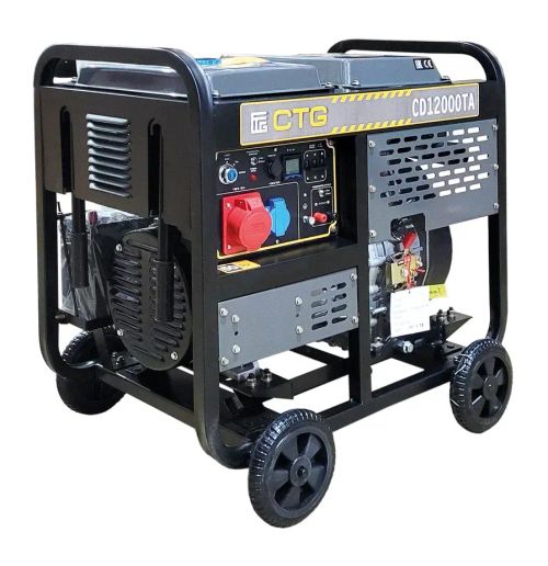 Генератор дизельный CTG CD12000TA - [9.5 кВт / 380V / Lifan 1105FE] трехфазный (ATS)