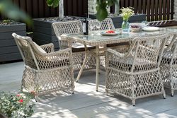 "Латте" плетеное кресло из искусственного ротанга, цвет бежевый