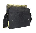 Сумка молодёжная Grizzly 430-2/3, на ремне 33*28*12 чёрный-жёлтый