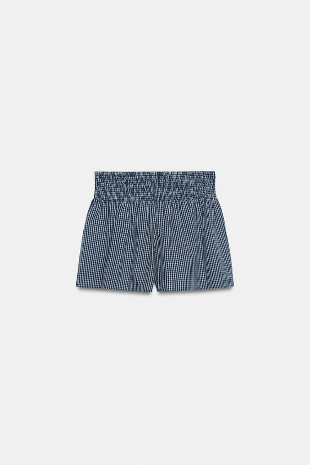 ZARA ШОРТЫ В КЛЕТКУ ВИШИ, МОРСКОЙ СИНИЙ