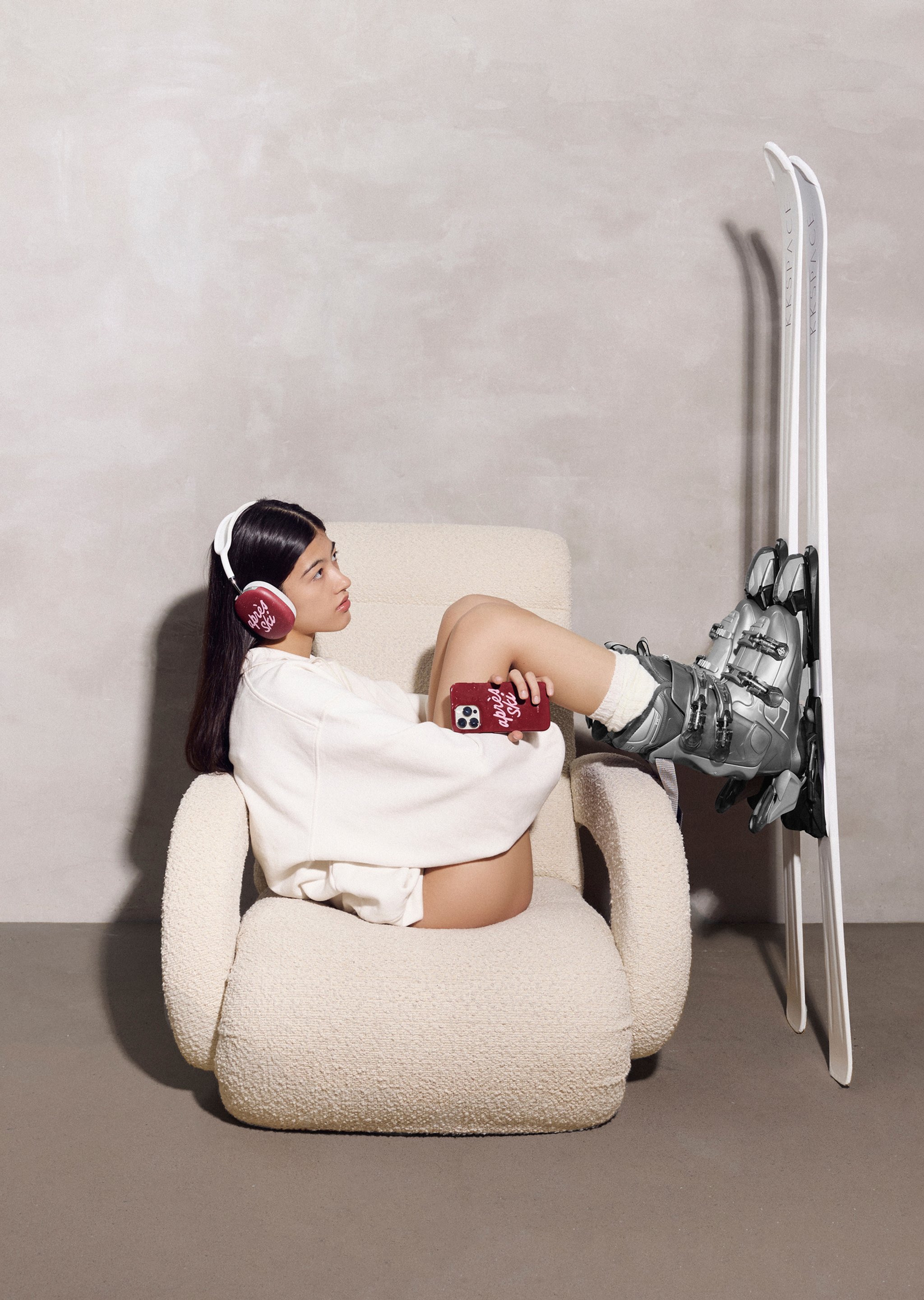 Чехол APRES SKI (бордовый) для iPhone