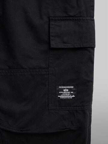 Брюки джоггеры Alpha Industries Cotton Jogger (черные - black)