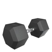 Гантель гексагональная UNIX Fit обрезиненная 30 кг, 2 шт.