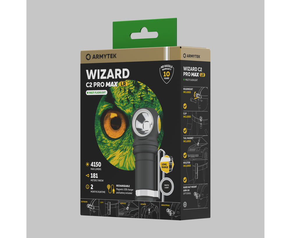 ARMYTEK WIZARD C2 PRO MAX MAGNET USB LR