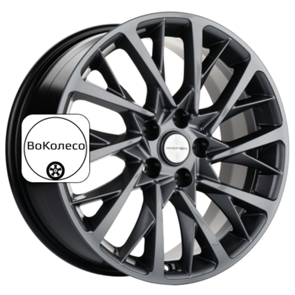 7,5x18/5x108 ET40 D60,1 KHW1804 (Chery Tiggo) Gray Khomen Wheels