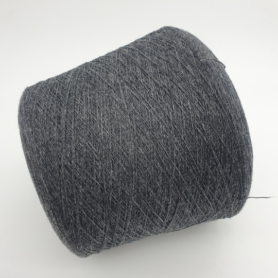 Пряжа Zegna Baruffa Supergeelong 1/15 (100% мериносовая шерсть кардная), 1500м/100гр, темно-серый меланж