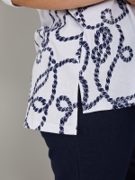 Блузка БЛ-131/белый-узлы