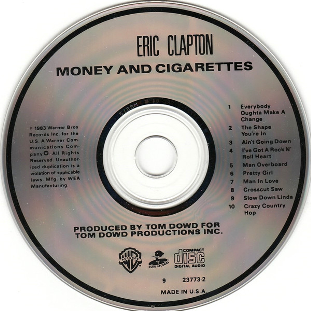 Eric Clapton / Money And Cigarettes (CD)