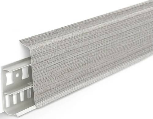 Плинтус Деконика 70мм 2,2м 253 Ясень серый