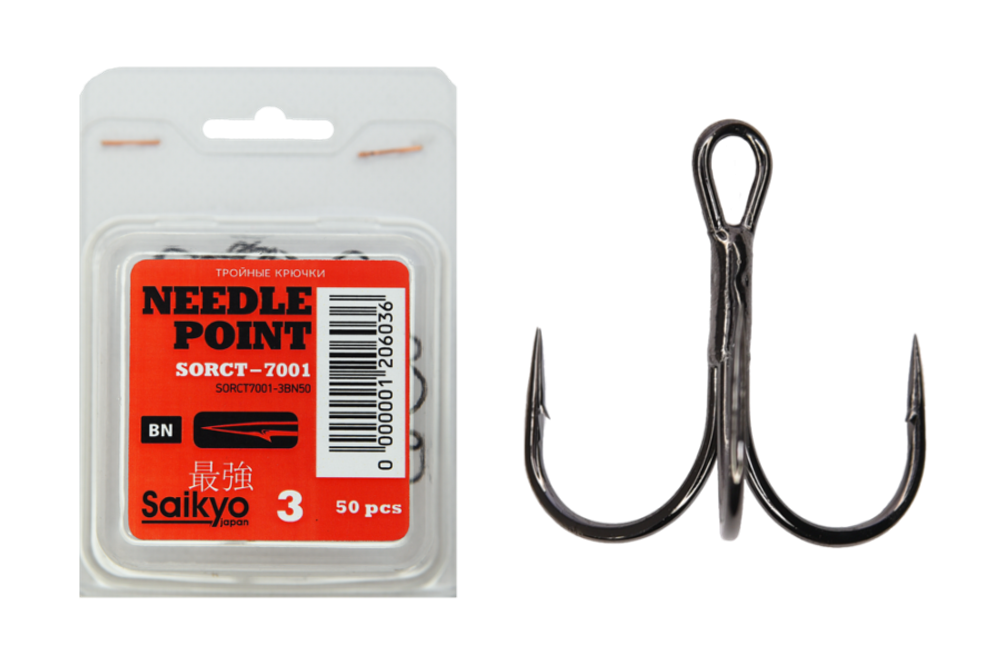 Крючки Saikyo тройн.7001BN №  3 (50шт)