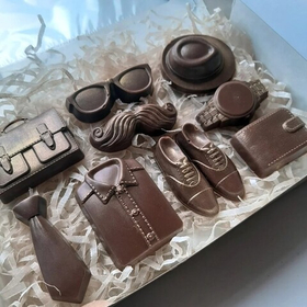 Пластиковая форма для шоколада пластиковая Мужской набор