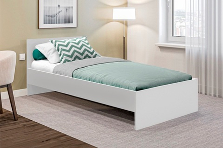 Кровать Денвер односпальная 0,9х2,0 Белая