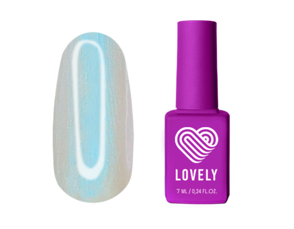 LOVELY Топ RIVIERE BLUE жемчужный с эффектом втирки (без липкого слоя), 7 ml