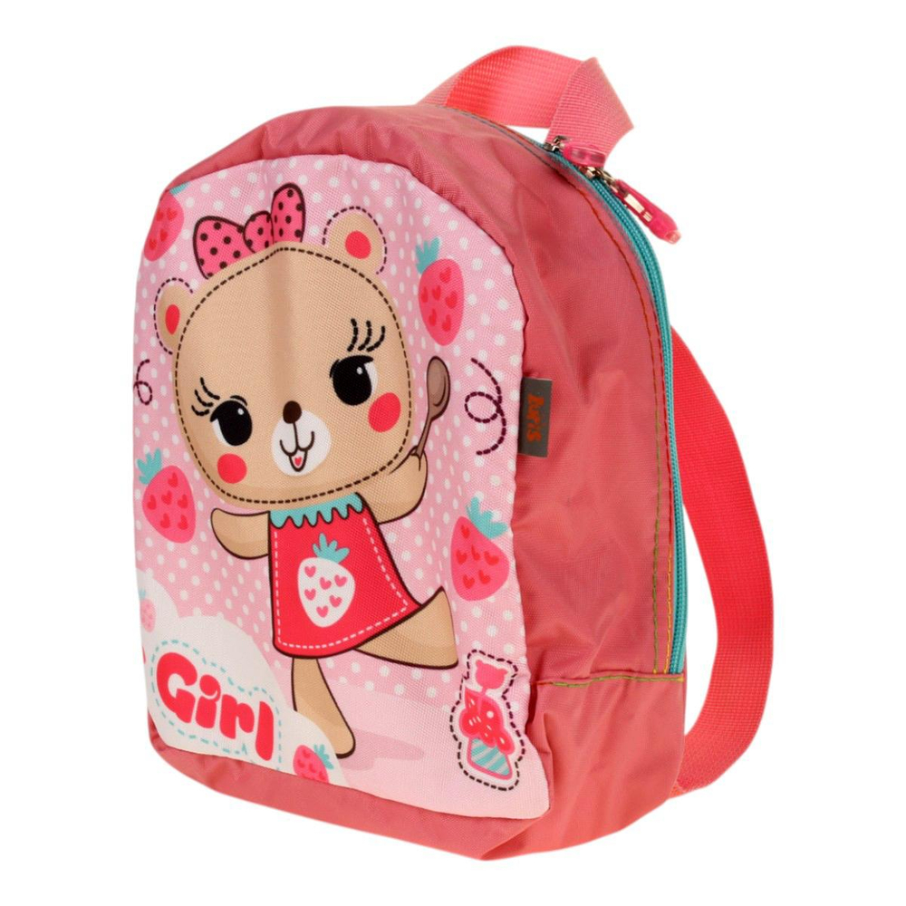 Рюкзак детский Светлячок "Клубника" 20*22*8см, 1 отд, светодиодный элемент (Luris)