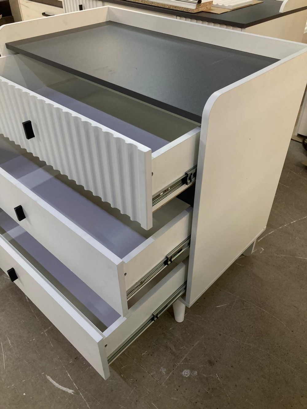 Комод Омега-10 Белый/антрацит