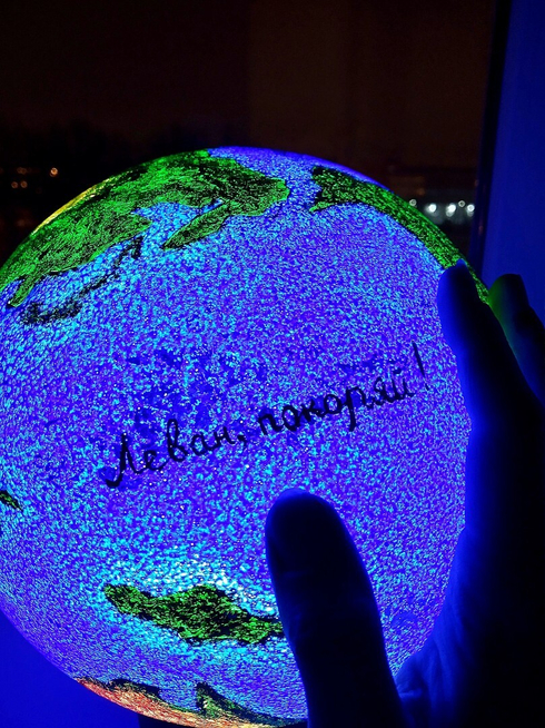 Опция надпись на светильнике