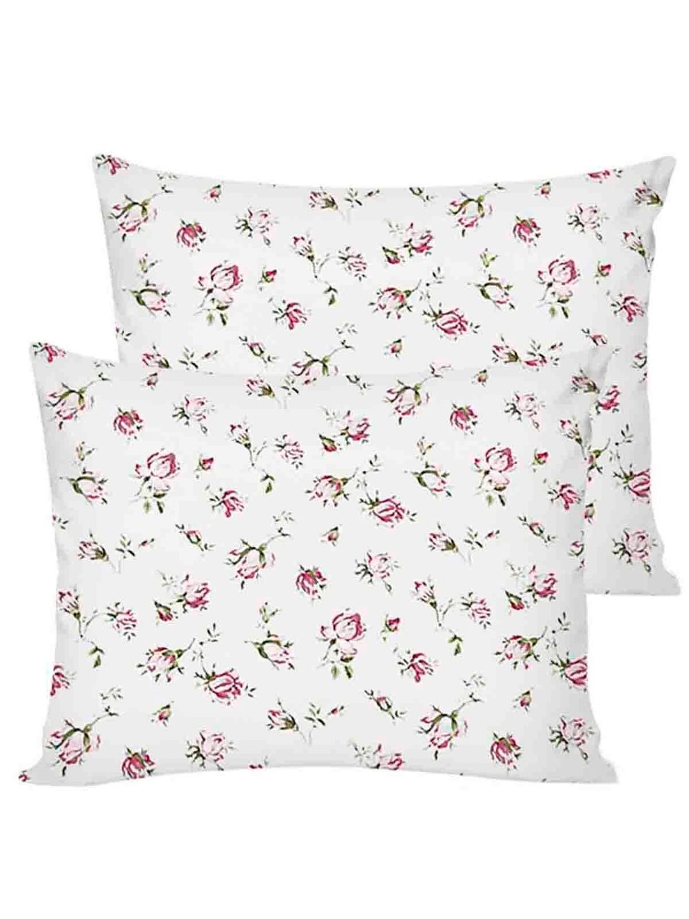 Постельное белье перкаль Сказка "Розовые бутоны" 2-спальное Наволочка 50х70 см 2 шт Простынь на резинке 160x200 см Пододеяльник 175x215 см