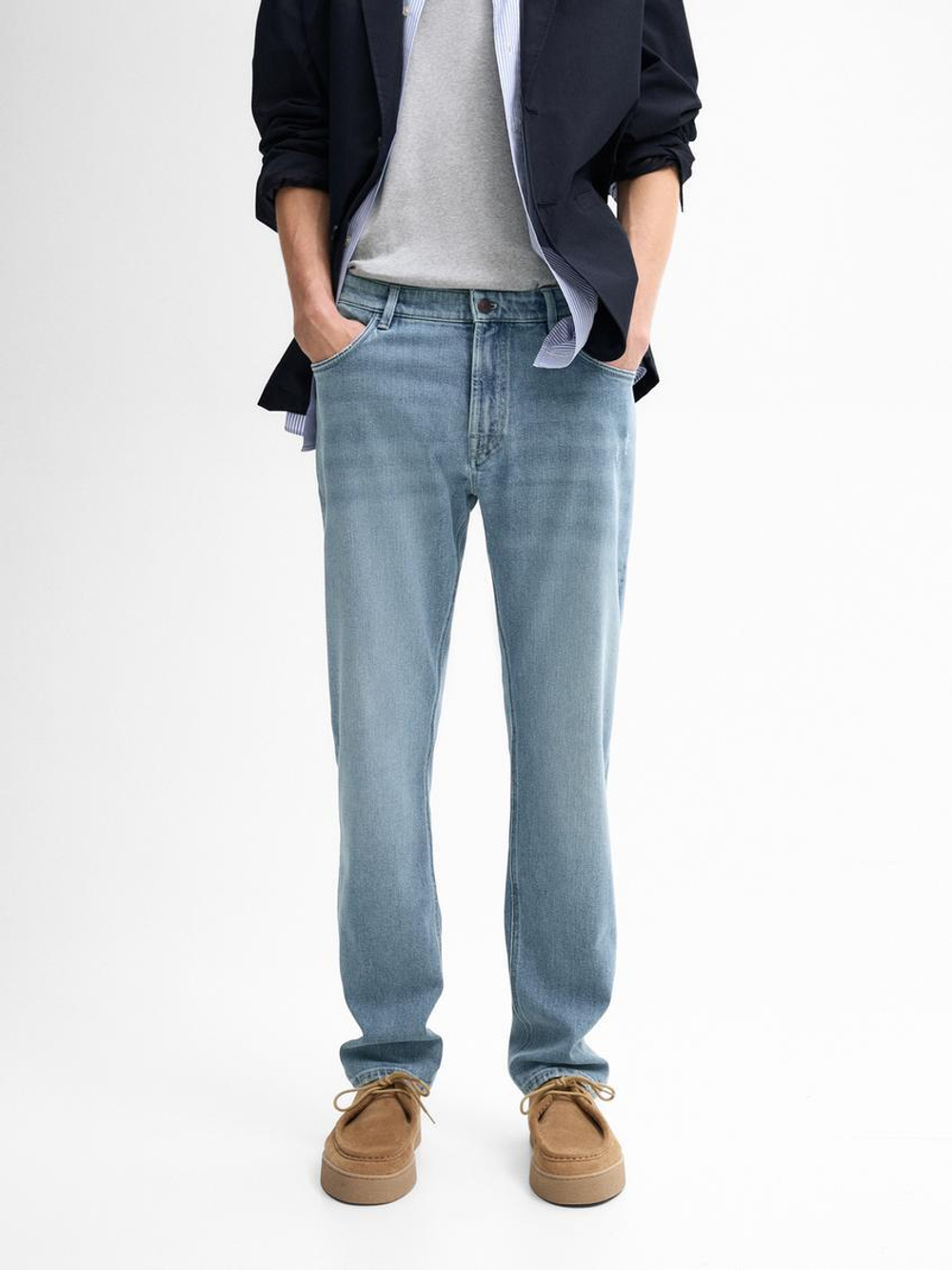 Massimo Dutti Зауженные джинсы, индиго