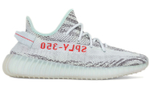 Adidas originals Yeezy Boost 350 V2 combustible ice "blue tint" shock absorption, non-slip, wear-resistant low-cut sports casual shoes for men and women with the same ice blue 2017 edition