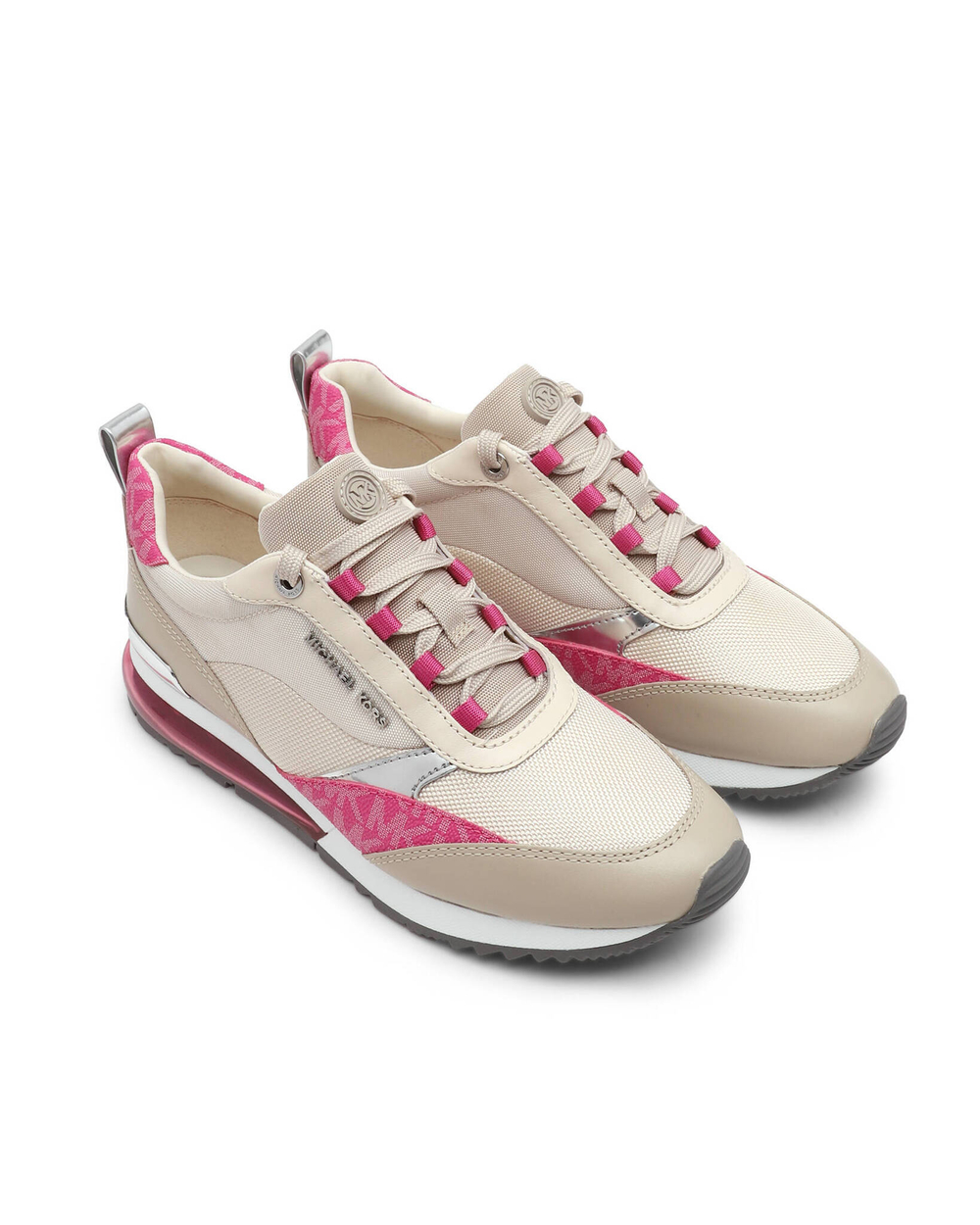 кожаные кроссовки allie stride Michael Kors - бежевый(43R3ALFS1D)