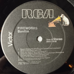 Винтажная виниловая пластинка LP Bonfire Fireworks (USA 1988)
