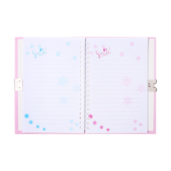 Записная книжка подарочная, 45 листов, линия, на замке, на гребне, Лапки (17,8х13см)   10549456