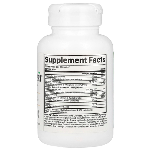 Jigsaw Health, Активированный витамин группы B с SRT®, 120 таблеток