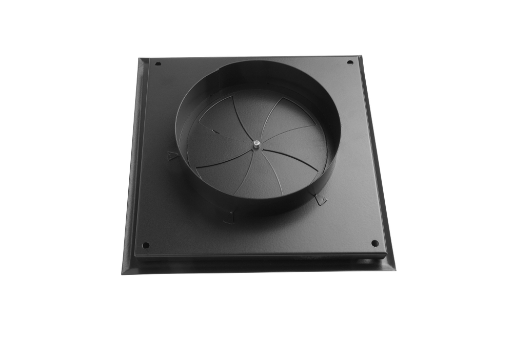 Диффузор приточнотяжной на магнитах регулируемы-вый НД-150 декоративный металлический черный матовый