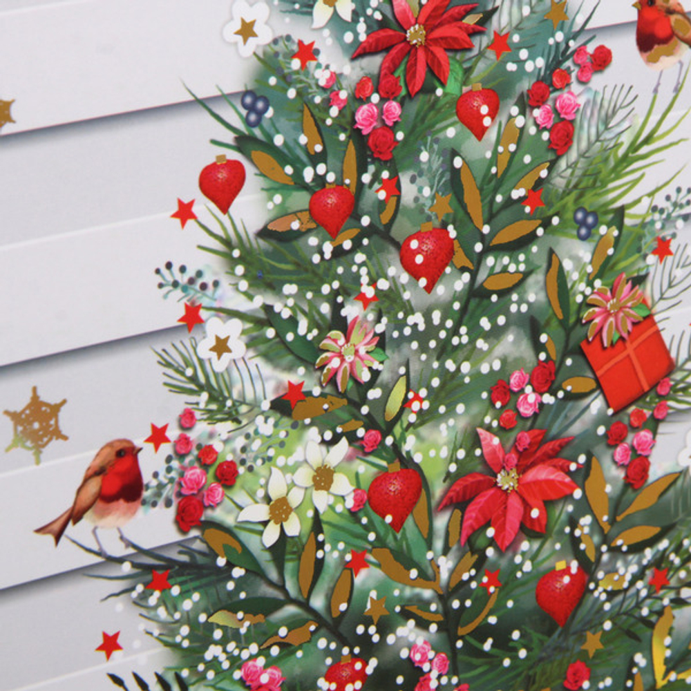 Пакет подарочный «Новогодняя суета» 26*32*10 см, микс