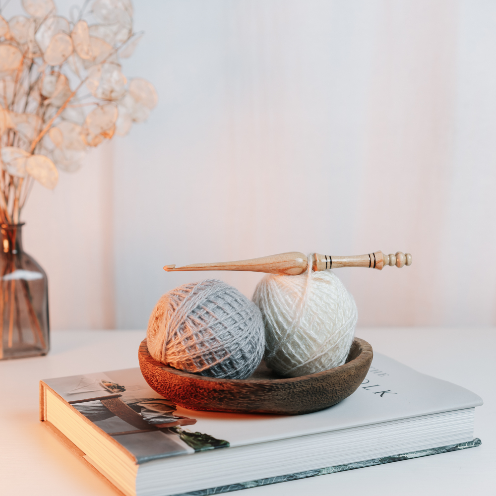 Деревянный крючок для вязания из древесины клена 5 мм. K314