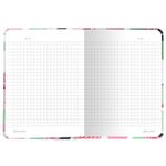 Блокнот с резинкой в клетку 96 л., МАЛЫЙ ФОРМАТ А6 (109х148 мм), твердая обложка, BRAUBERG, "Фламинго", 113741