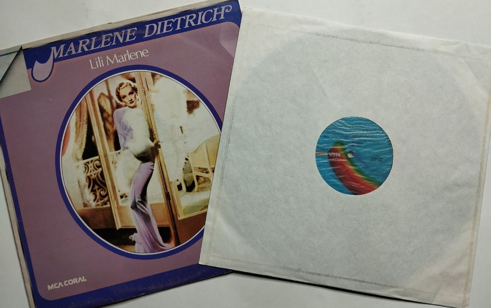 Винтажная виниловая пластинка LP Marlene Dietrich Lili Marlene (Italy 1977)