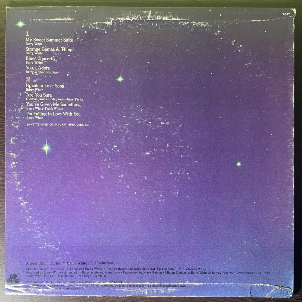 Love Unlimited Orchestra – My Sweet Summer Suite (США 1976г.)