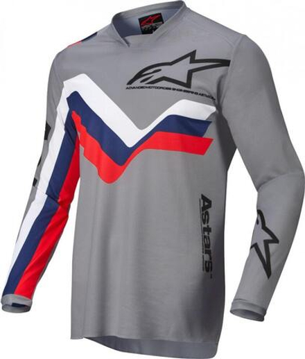 ALPINESTARS Джерси для мотокросса ACER BRAAP JERSEY серый флаг России