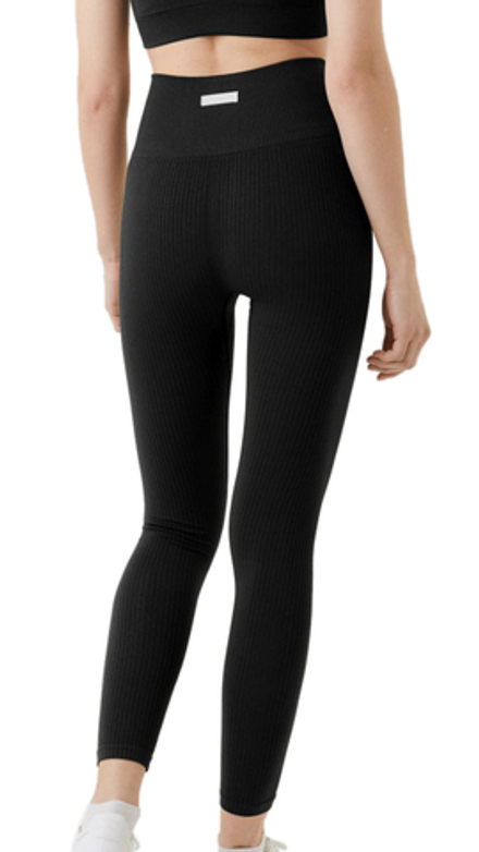 Леггинсы Bjorn Borg Sthlm Seamless Rib Tights - black beauty