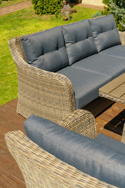 3-х местный диван из искусственного ротанга ВЕНЕЦИЯ (цвет: коричневый)