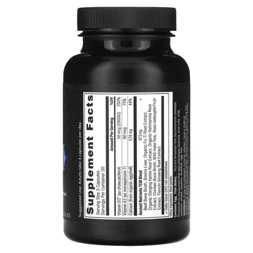 Ancient Nutrition, Кальций, 90 капсул