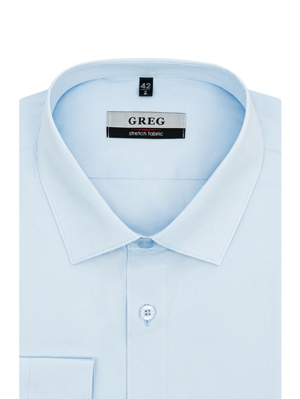 Сорочка GREG (Германия) 210/237/BL/ZVN STRETCH "Однотон"