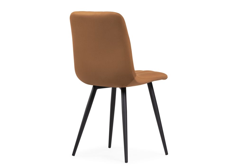 Стул на металлокаркасе Дани кирпичный / черный