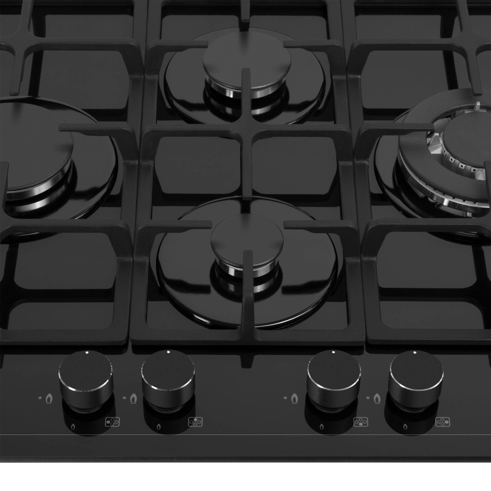 Газовая варочная панель Meferi MGH604BK GLASS ULTRA фото 5