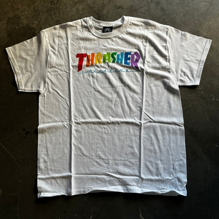 Футболка Thrasher Rainbow Mag White