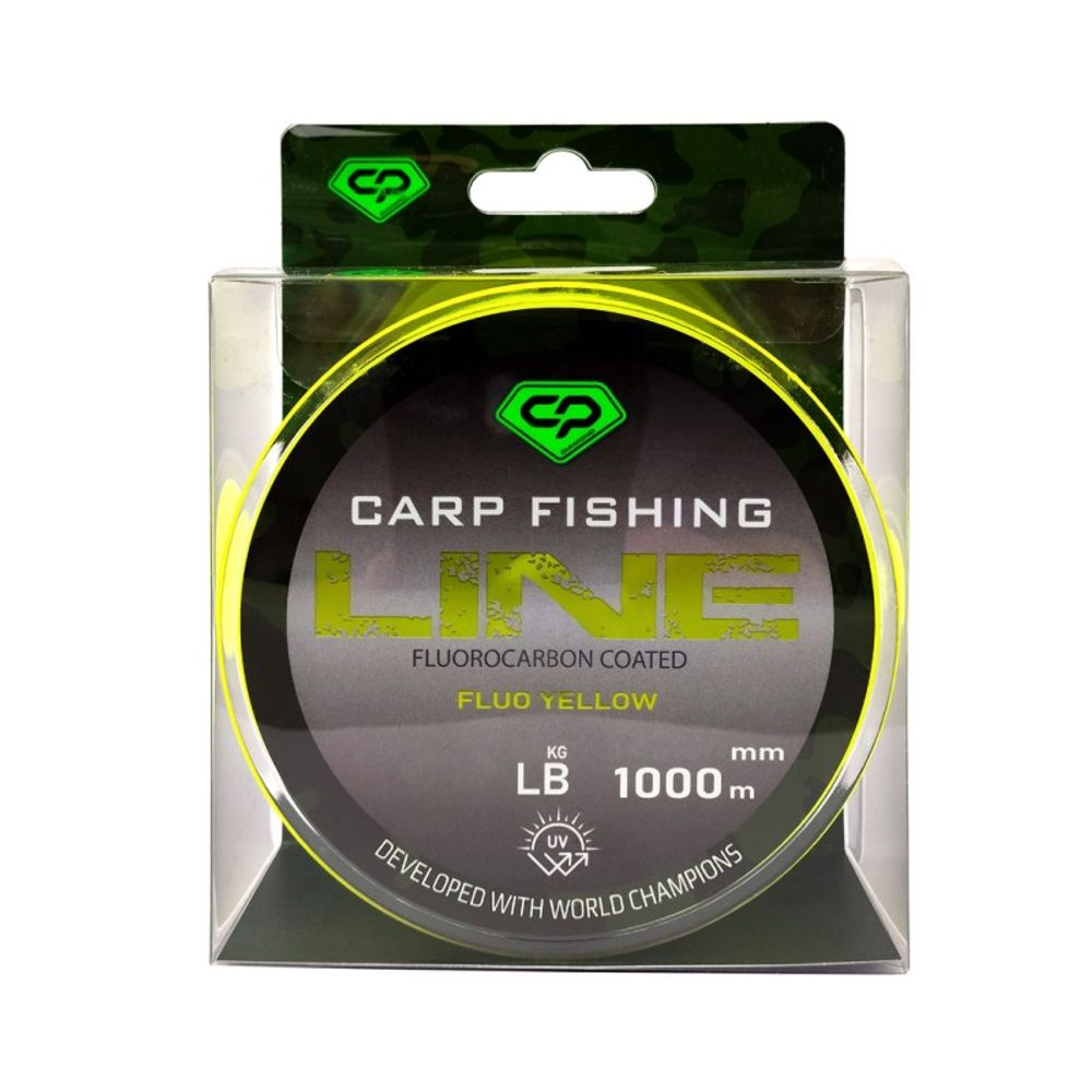 CARP PRO Леска Fluorocarbon Coated Fluo Yellow 1000м 0,261мм