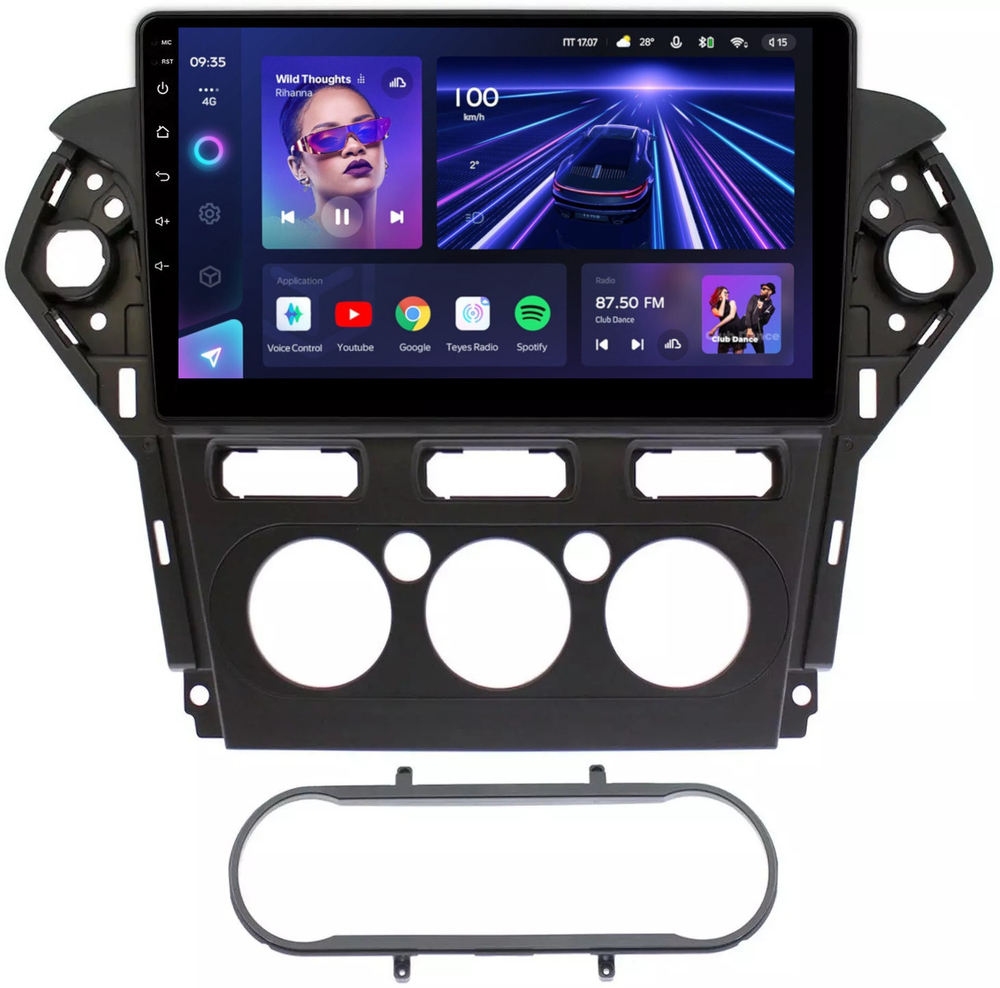 Магнитола для Ford Mondeo 4 2010-2014 - Teyes CC3L на Android 10, 8-ядер, CarPlay, 4G SIM-слот