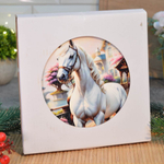 Подставка под горячее 16см "Белоснежная грация", керамика