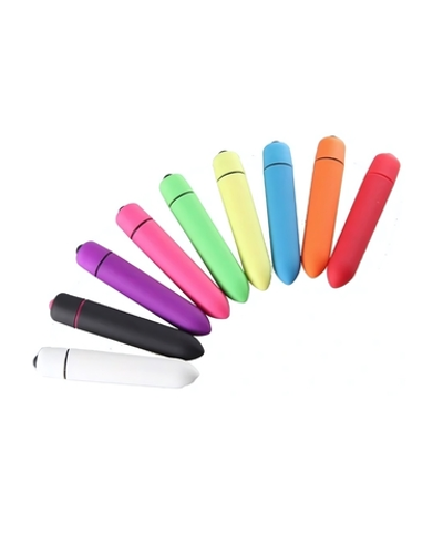 Вибратор мини пуля 10 режимов цветная 9 см